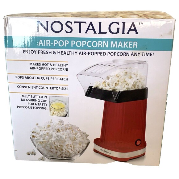 Nostalgia Air-Pop PopCorn Maker 16 Cups RED APH200RED New Boxed - Picture 1 of 4